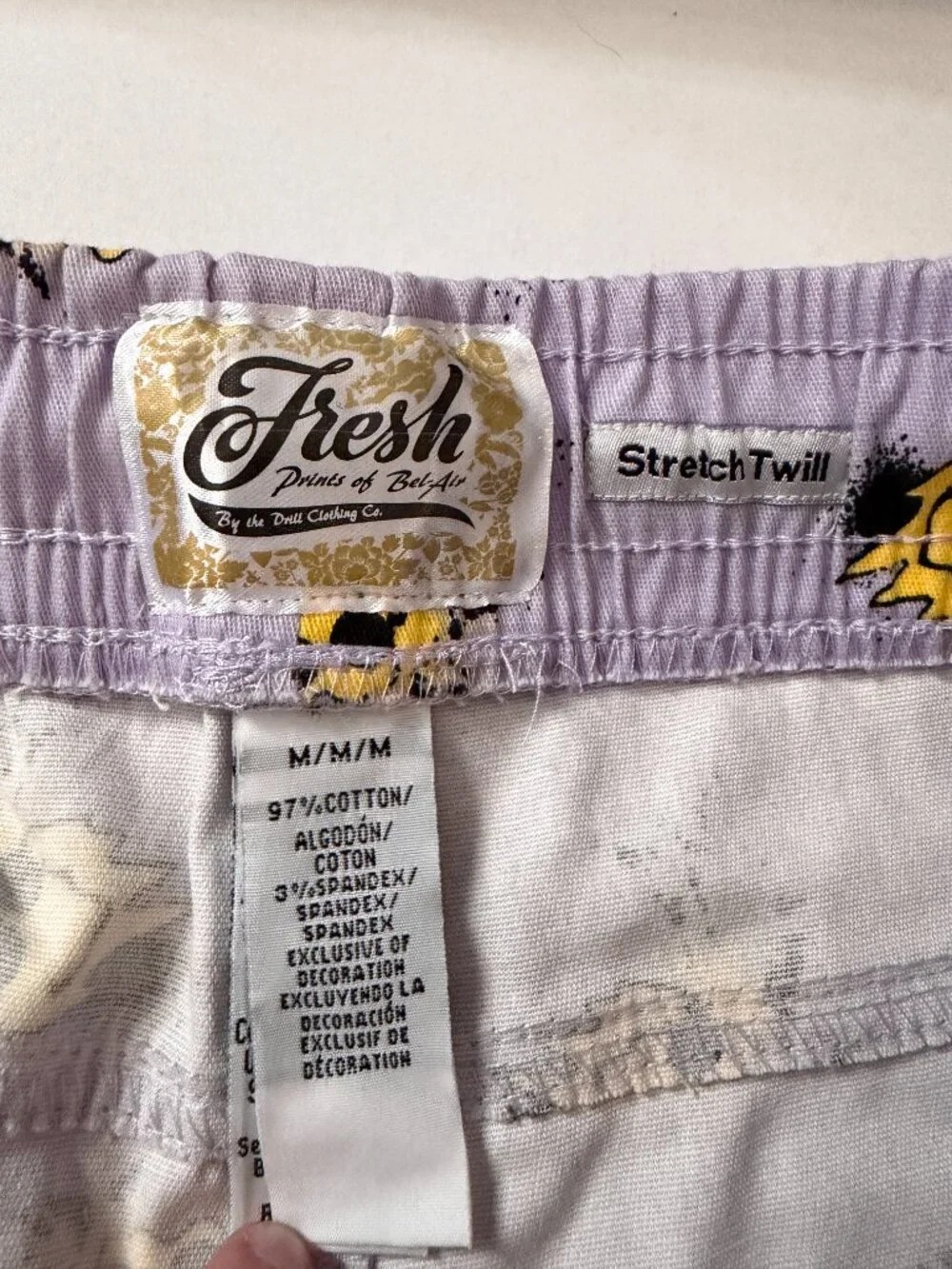 Fresh Prints of Bel-Air Smiley Face Stretch Twill Shorts NWT Men's M
